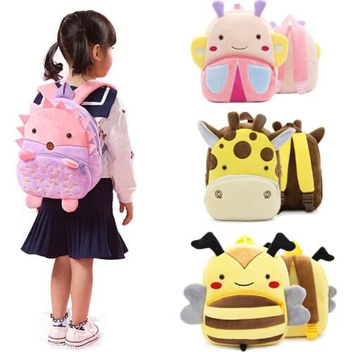 Kids Backpack Cute Plush Children School Bag Cartoon Animal Student Storage Backpacks Early Childhood Education Small Bag