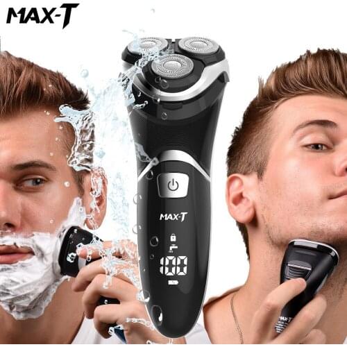 MAX-TRMS8101 Electric Shaver Face Care Washable USB Cable Rechargeable Triple Blade 3D Razors Electric Shaving Beard Machine man