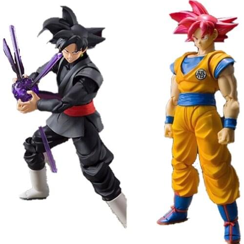 Dragon Ball Son Goku SHF Super Saiyan Zamas Pink Movable Figure Model Decoration Childrens Toy Holiday Gift