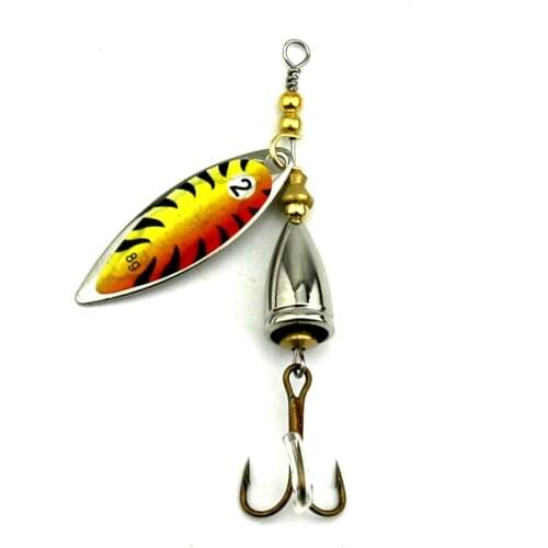 HENGJIA 1PC Hot Spinner bait spoon bait Fishing Lures 7.8CM 10G Hard Fishing Tackle Metal Isca Artificial Sequins Fishing hooks