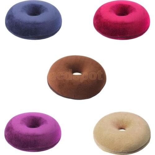 Memory Foam Round Cushion Doughnut Ring Sit Pillow Pad Pressure Relief Piles 5 Colors Choice