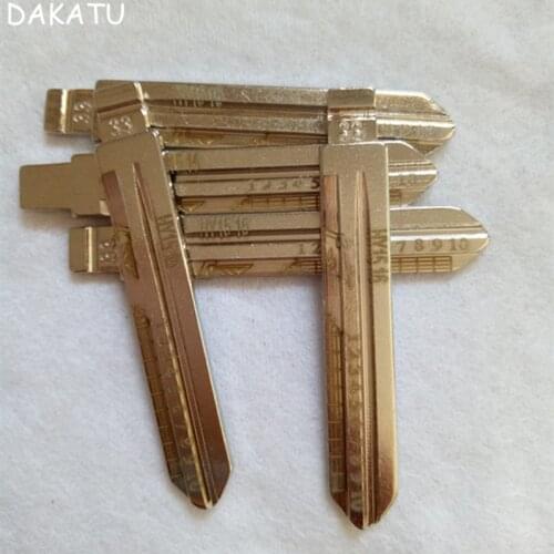 NO. 33 HY15 16 Engraved Line Key Blade Scale Shearing Teeth Uncut Key Blade For Hyundai Sonata NF For Kia K2