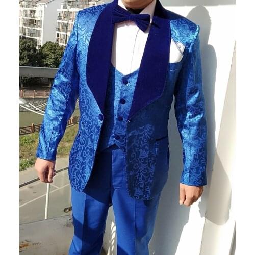 New Arrival One Button Groomsmen Shawl LapelGroom Tuxedos Men Suits Wedding/Prom Best Man Blazer ( Jacket+Pants+Vest+Tie) 0001