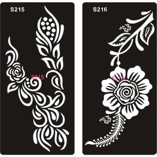 Wholesale New Arrival Hollow out one-time tattoo stencils template Reusable tattoo Body Art tatuajes 300pcs/lot free shipping