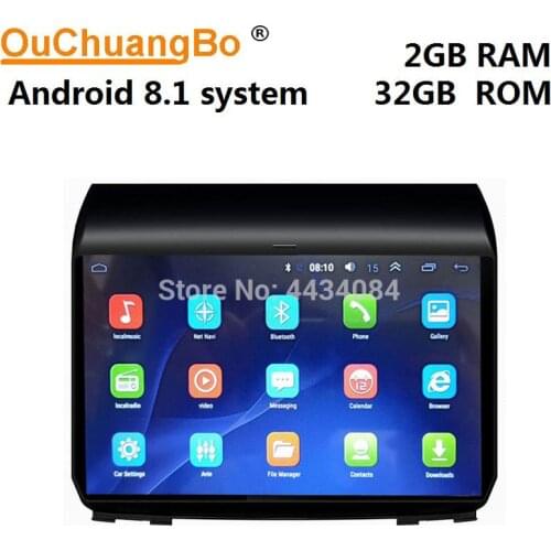 Ouchuangbo car stereo gps radio kit for JAC S3 support 4 core BT wifi USB SWC android 8.1 OS 2+32 free map