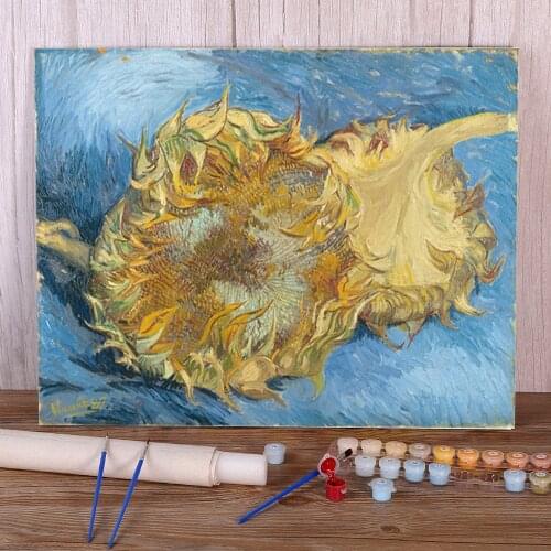 Landscape Van Gogh Painting By Numbers Set Acrylic Paints 50*70 Canvas Pictures New Design For Adults Handicraft For Art