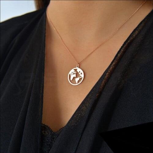 Earth Silver Necklace #21567