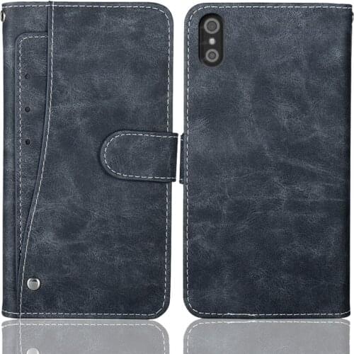 Luxury Wallet DEXP BL155 Case 5.45" Vintage Flip Leather Business Protective Cover For DEXP BL155 Case Card Slots