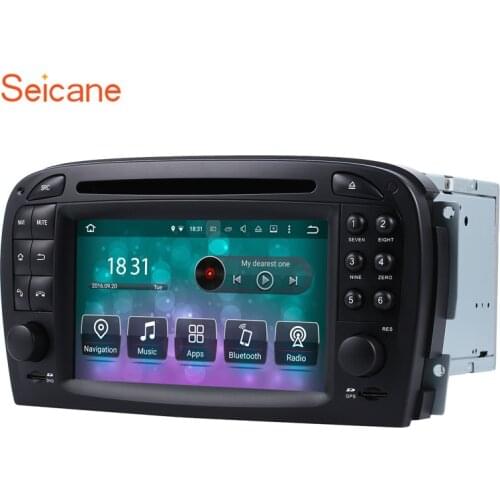 Seicane Android 10.0 IPS 7 inch Car GPS Navigation Radio Multimedia Player for Mercedes SL R230 SL350 SL500 SL55 SL600 SL65