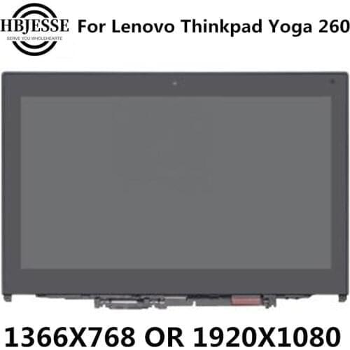 Replacement for Lenovo Thinkpad Yoga 260 20FD0002US 01AX904 Touch PANEL LCD Assembly FHD 1920*1080& HD 1366*768 display