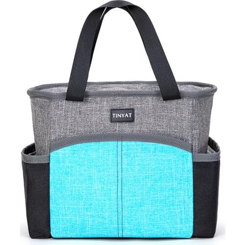 Aluminium Film Lunch Box Cooler Bag Food Keeping Fresh Thermal Insulation Bag Beach Camping Bottle Drink Ice Cool Refrigerator
