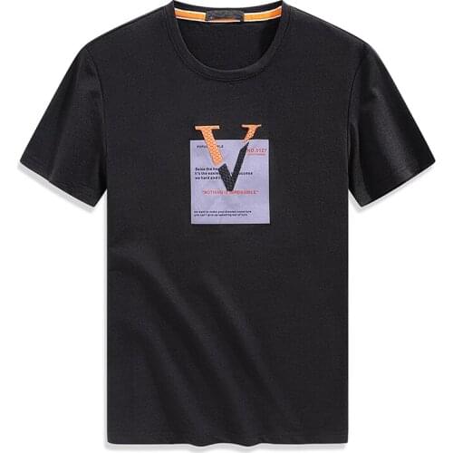 TFU 2020 Summer Casual O-Neck Cotton T Shirt Tops Tees Men Fashion Vintage High Quality Print Letter Tshirt Top Brand Clothing