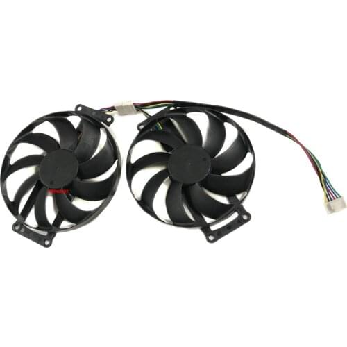 2Pcs/Set Graphics Card Fans T129215BU PLD09210S12H FDC10H12S9-C For ASUS GTX1660 O6G GAMING DUAL RTX 2060 O6G EVO Cards Cooling