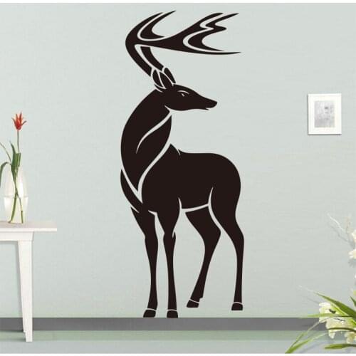 Animal reindeer vinyl wall sticker mural poster wall decals home decoration wall art wallpaper living room decoration DW0718A