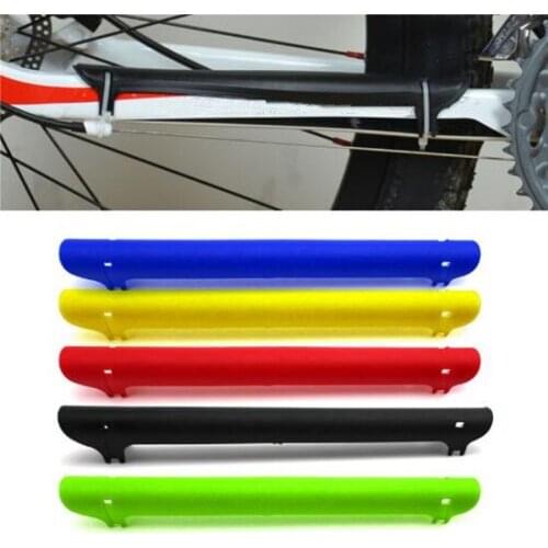 2PC Colorful Plastic Bike Chain Guard Protector Cycling Chain Stay Protector Care Frame Cover Guard Bicycle Riding Parts