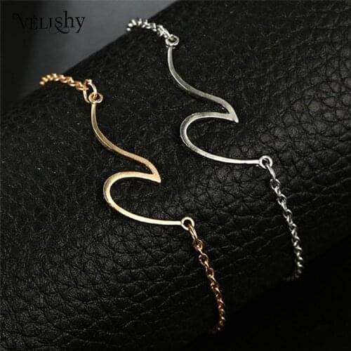 Gold/ Wave Pendant Anklets For Women Anklet Bracelets On The Leg Foot Beach Jewel