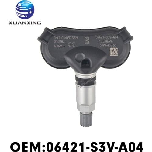 06421-S3V-A04 Tire Pressure Monitoring System TPMS 315Mhz For Honda Civic CR-Z Insight For
