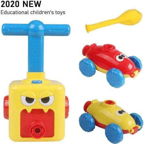2020 New Children Inertial Power Balloon Car Science Experiment Toy Puzzle Fun Kids Educational Toys