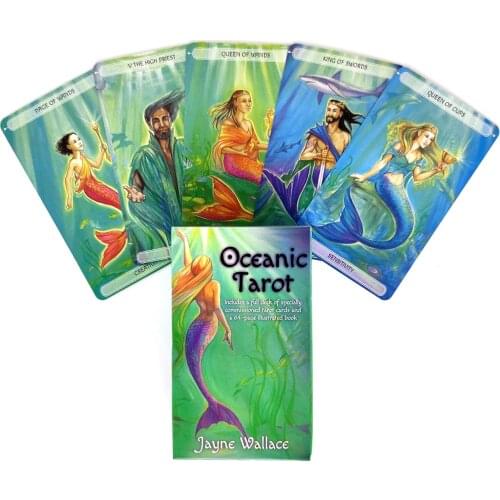 2021 New Oceanic Tarot Cards And PDF Guidance Divination Deck Entertainment Parties Board Game Support Drop Shipping 78Pcs/Box