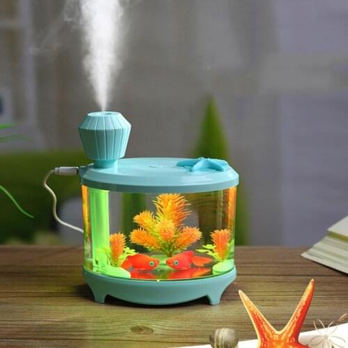 460ml Humidifier Office Table Ultrasonic USB Aroma- Air Diffuser Creative Fish Tank Home Office Car Humidificador Table Fogger