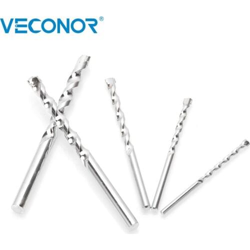 VECONOR 5 Pcs Alloy Steel Masonary Impact Drill Bits For Wall Concrete Marble Ceramic Tile Round Shank 4mm 5mm 6mm 8mm 10mm