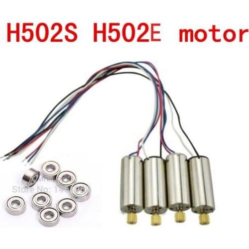 8pcs upgrade bearing + 4pcs engines motor for Hubsan X4 H502E H502S Quadcopter RC Spare Parts