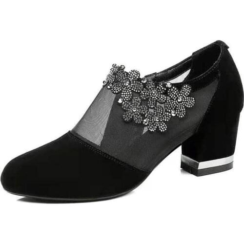 Summer Mesh Peep Toe Sandals Sexy Heels Single Shoes Lace Pumps Woman High Heel Fashion Women Shoes Platform Ladies 2020