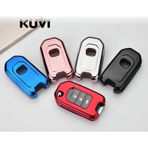 Soft TPU Car Remote Key Case Cover For Honda CivIc HRV CRV XRV Crider Odyssey 2015-2018 Remote Key Protection Fit Freed Carbon