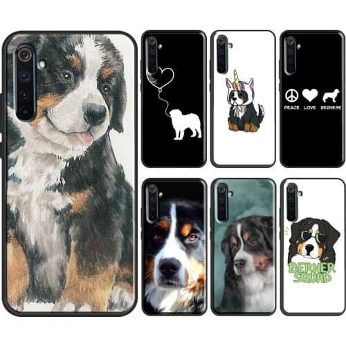 Funny Bernese Mountain Dog Case For OPPO Realme 8 Pro 6 7 Q3 Pro GT Neo C21 C11 C3 Cover For OnePlus 8T 8 9 Pro Nord