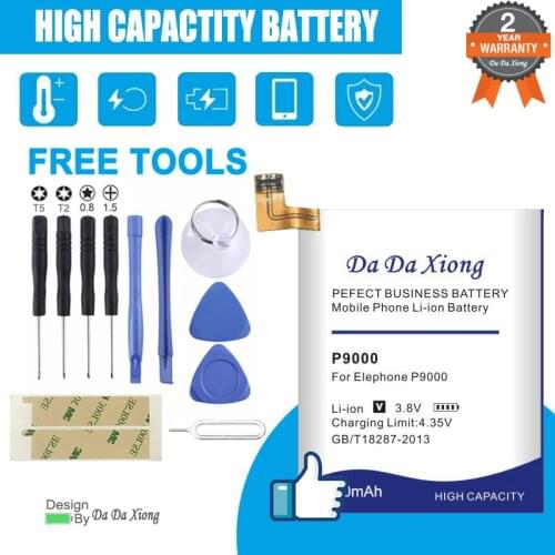 Da Da Xiong 4900mAh Elephone P9000 Battery for Elephone P9000 Battery Elephone P9000 Lite
