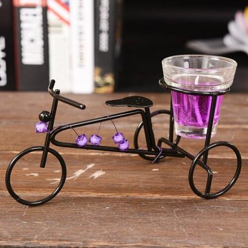 Decorative Wax Candles Metal Candlestick Bike Model Candles With Dinner Rommantic Love Couple candles for the cake Birthday