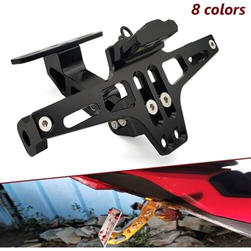 Motorcycle Rear License Plate Mount Holder LED Light Moto Bracket Frame For Suzuki rmx 250 rmz 250 450 GSXR600 GSXR750 RM85