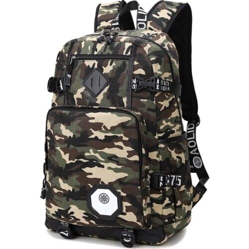 AOLIDA Camouflage Backpack Men Women Fashion Camo School Backpacks Laptop High School Middle School Bags For Boy Girl Teenagers