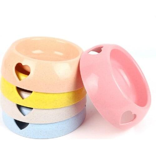 Dog bowl, rice bowl, plastic single bowl, food bowl, pet products, French bucket, anti overturning, large, small, medium and lar