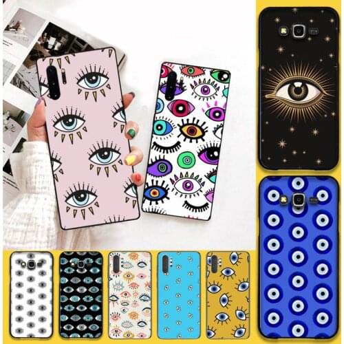 Fashion Evil Eyes Phone Case For Samsung Galaxy Note20 ultra 7 8 9 10 Plus lite M51 M21 M30S