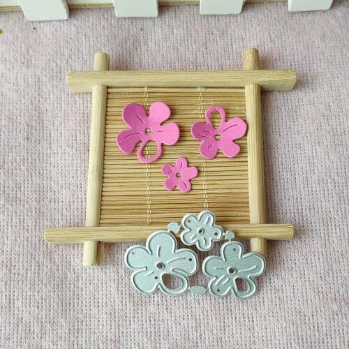 Three small Flowers fittings set Decoration Metal cutting Die clipbook Paper knife stamping Die New style