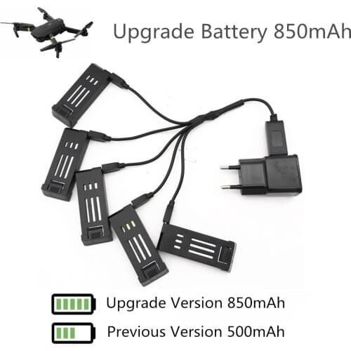 Original E58 Battery 850mAh Upgrade Lipo Battery for Eachine E58 JY019 S168 3.7V 500mAh Spare Parts Accessories