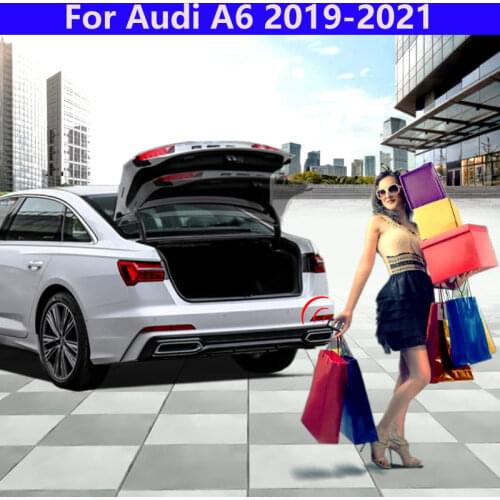 Car Trunk Opening For Audi A6 2019-2021 Tail box Foot kick Sensor Intelligent Tail Gate Lift Electric Tailgate