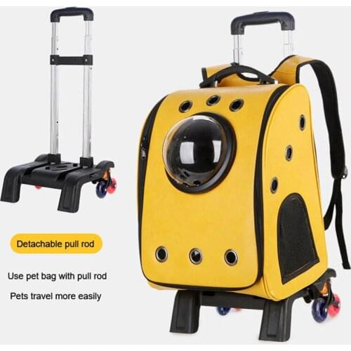 New Pattern Backpack Leatherwear Dog Bag Go Out And Breathe Transportation Portable Comfortable Large Space With Tie Rod Cat Bag