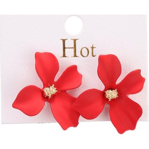 Earrings 2019 Metal Round Korean Flower Small Fresh Stud Earrings Earrings Pendant Earrings Modern Jewelry