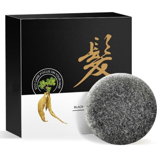 Oil Control Anti Dandruff Hair Darkening Shampoo Bar Scalp Healthy Natural Organic He Shouwu Daily Promote Blood Circulation