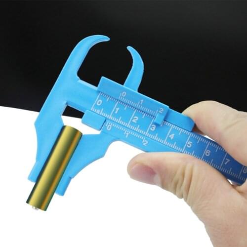 0-100mm Plastic Double Scale Vernier Caliper Depth Diameter Measure Ruler Gauge Wood Measure Ruler Profile Marking Tool