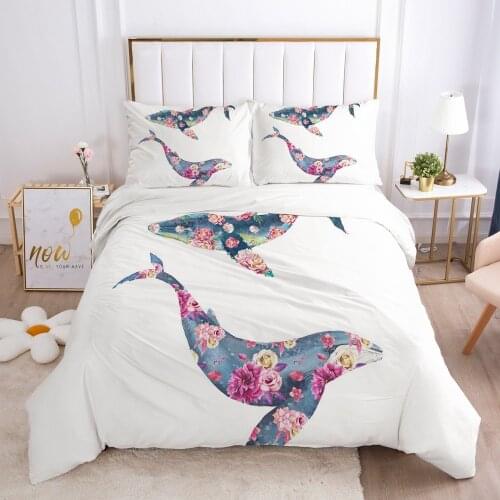 Modern Quilt/Comforter/Blanket Case Pillowcase with Zipper Duvet Cover Set Bedding Sets 3D King Queen Full Size Bed Linens