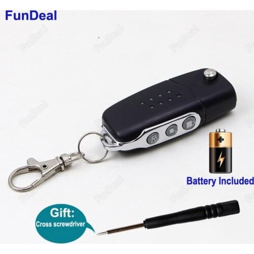 Brand New 433MHz 3Ch Universal Wireless Auto Copy Code Face to Face RF Garage Door Key Remote Control Duplicator Transmitter DIY