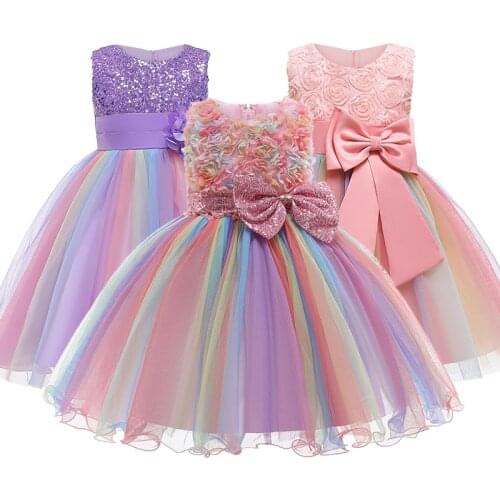 Teenagers Girls Dress Wedding Party Princess Christmas Dresse for girl Party Costume Kids Cotton Party girls Clothing 1-12 yrs