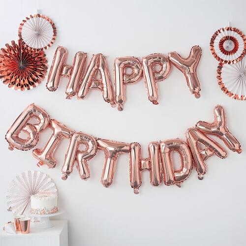 Happy Birthday Balloon Air Letters Alphabe Ramadan Foil Balloons Kids Toy Wedding Party Birthday Helium Globos Party Baloon