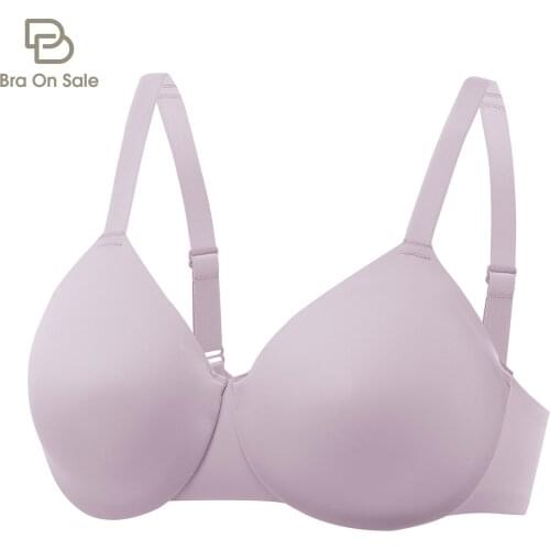 Womens Seamless Bra Full Coverage Plus Size Unlined Comfort Underwire
