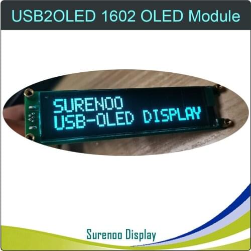 LCD2USB 1602 16X2 162 USB OLED Display LCD Module Screen Panel USB2LCD USB2OLED support AIDA64 for DIY PC