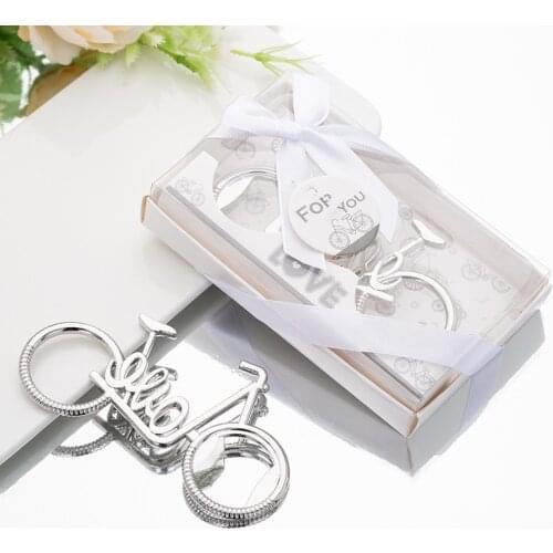 20 Pieces Wedding Gifts for Guests Bottle Opener LOVE Shaped Bicycle Beer Opener Wedding Favors For Guests Groomsmen Gifts