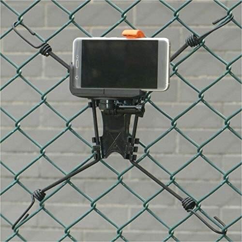 3 in 1 Action Camera Chain Link Fence Mount for Waterproof Action Camera/Digital Camera/Smartphone - Ideal Backstop Camera Mount